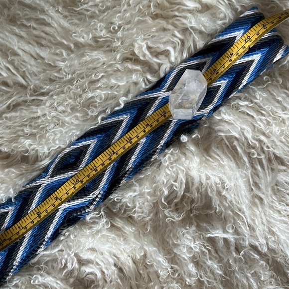 Cotton Woven Hobo Bag with Tassles - Picture 9 of 9